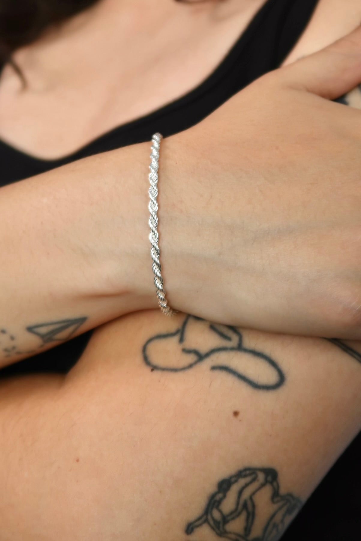 The Rope Silver Bracelet