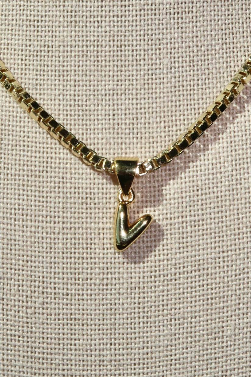 The Mini Gold Letter Charms