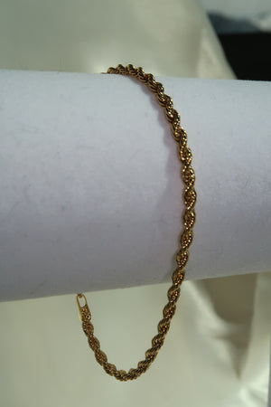 The Small Rope Gold Bracelet