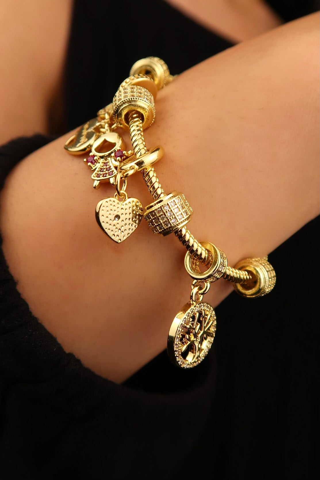 The Mother Gold Charm Bracelet
