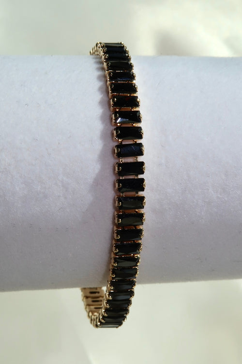 Black Diamonds Gold Bracelet