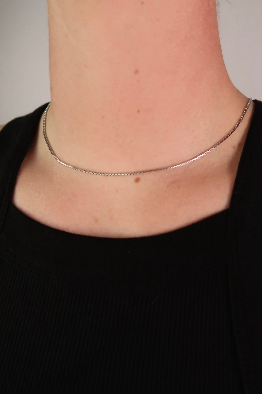 The Tiny Box Silver Chain