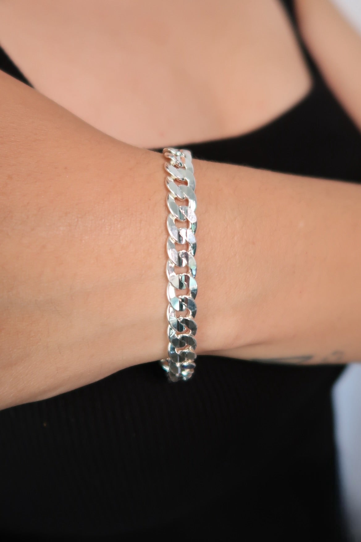 The Large Cuban Silver Bracelet