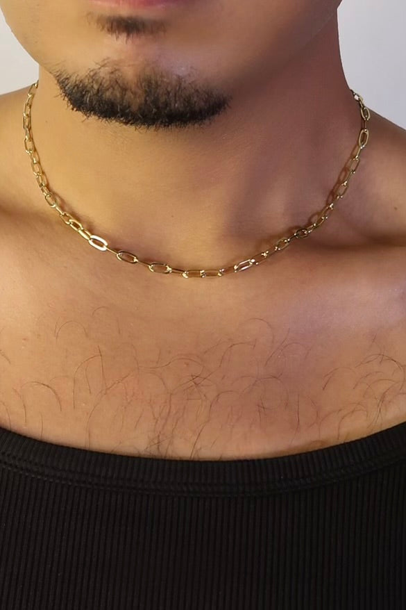 The Large Paper Clip Gold Chain
