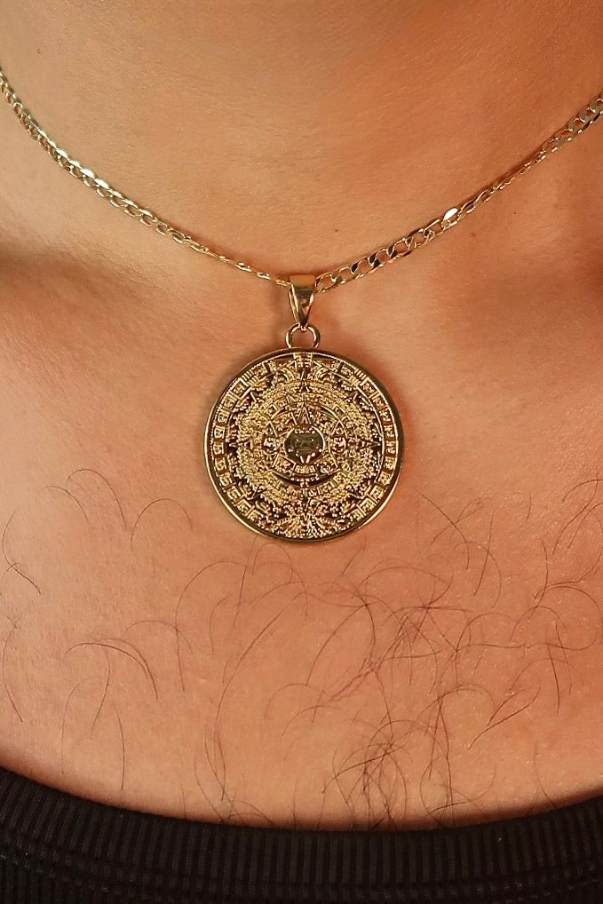 The Aztec Calendar Medallion
