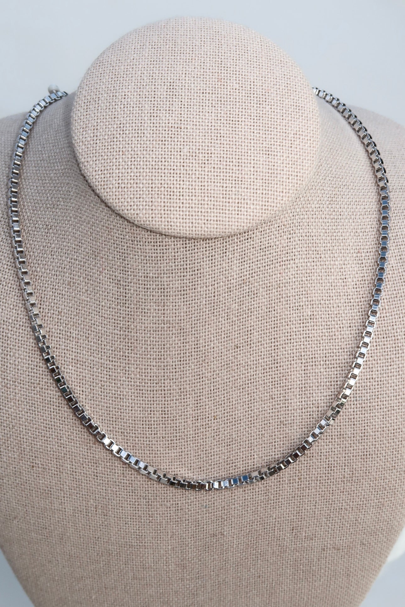 The Large Box Silver Chain