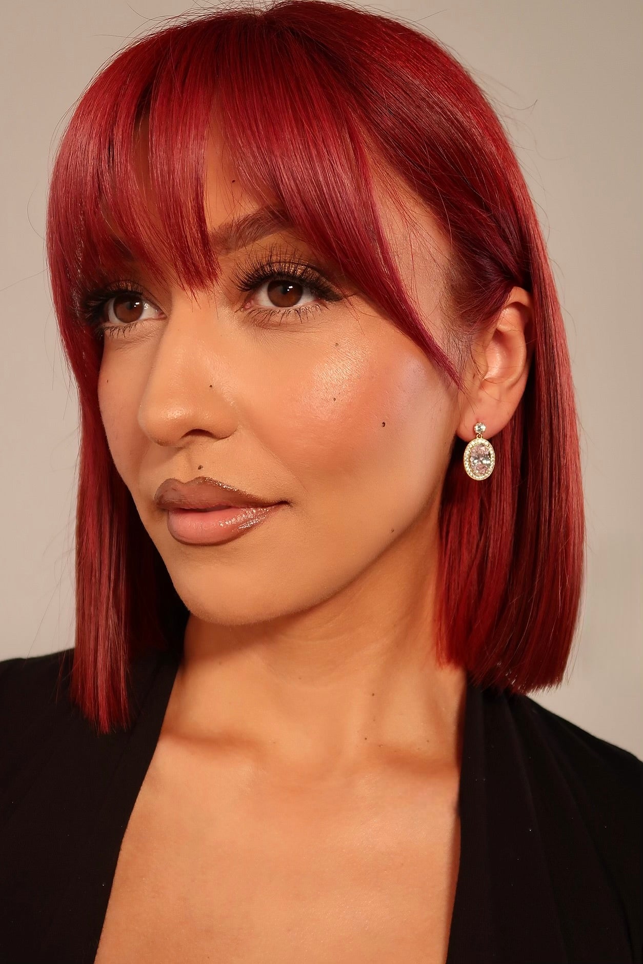 The Diamond Oval Earrings