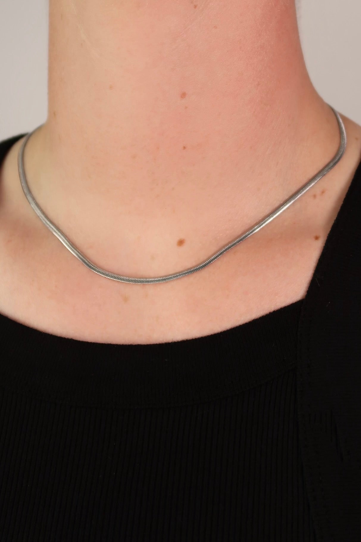 The Micro Snake Silver Chain