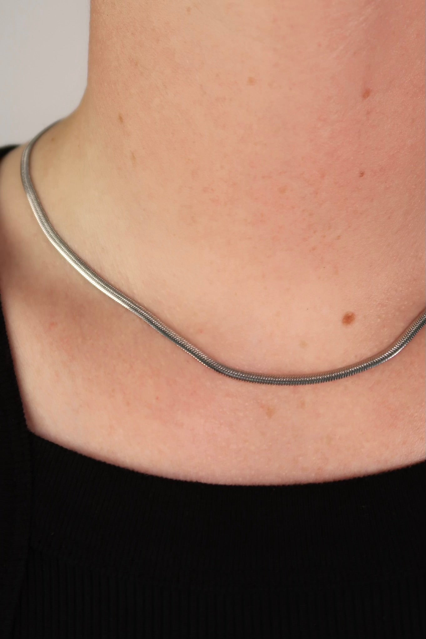 The Micro Snake Silver Chain