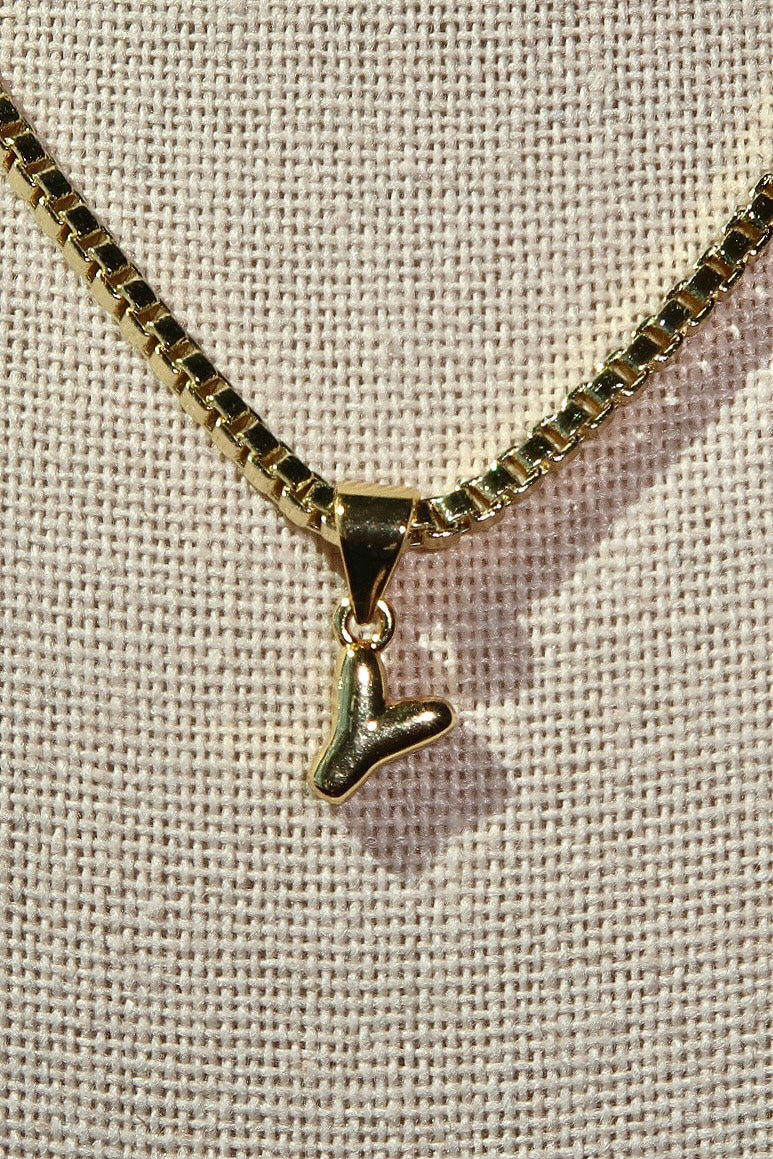 The Mini Gold Letter Charms