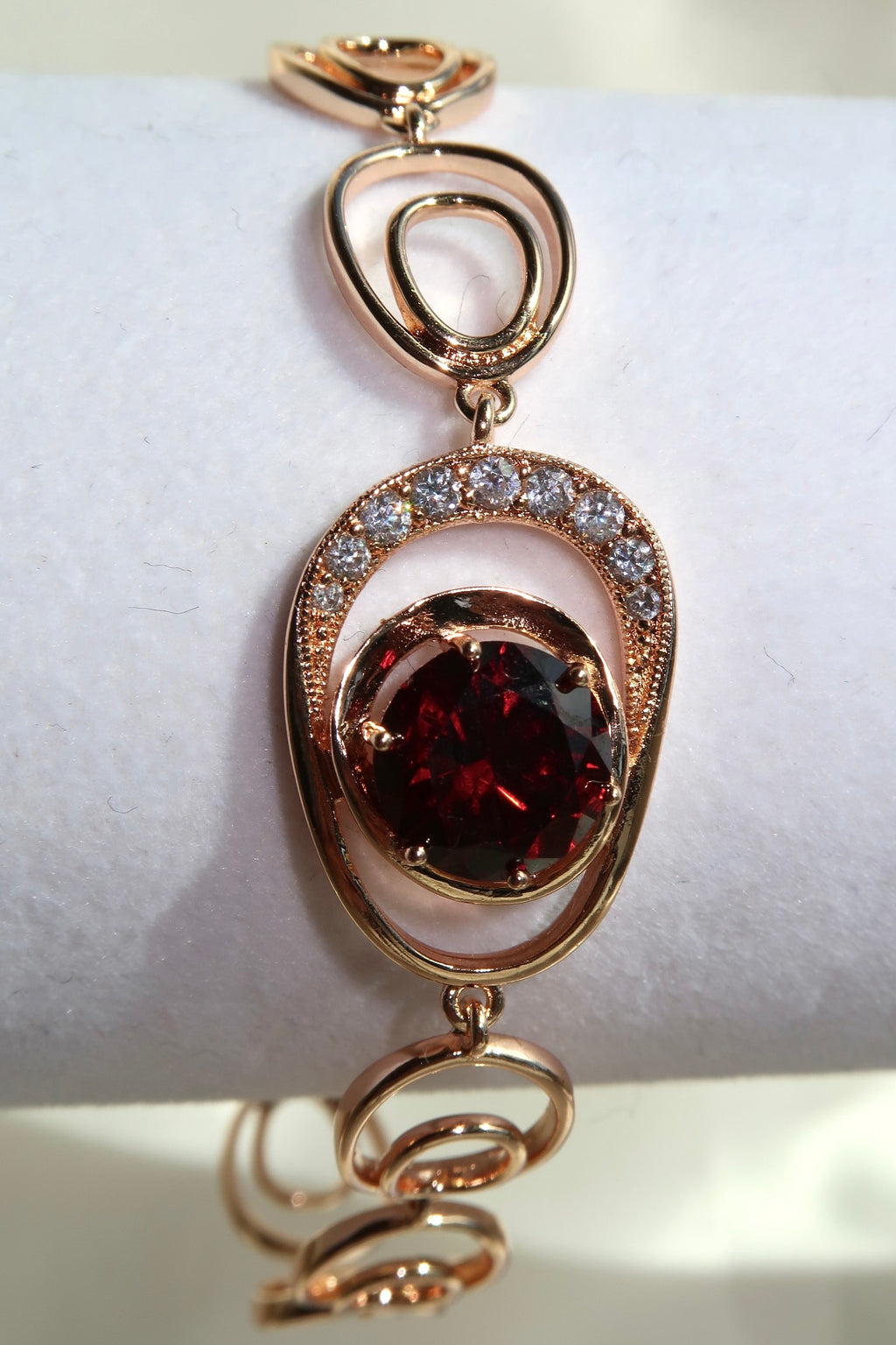 The Oval Stone Rose Gold Bracelet
