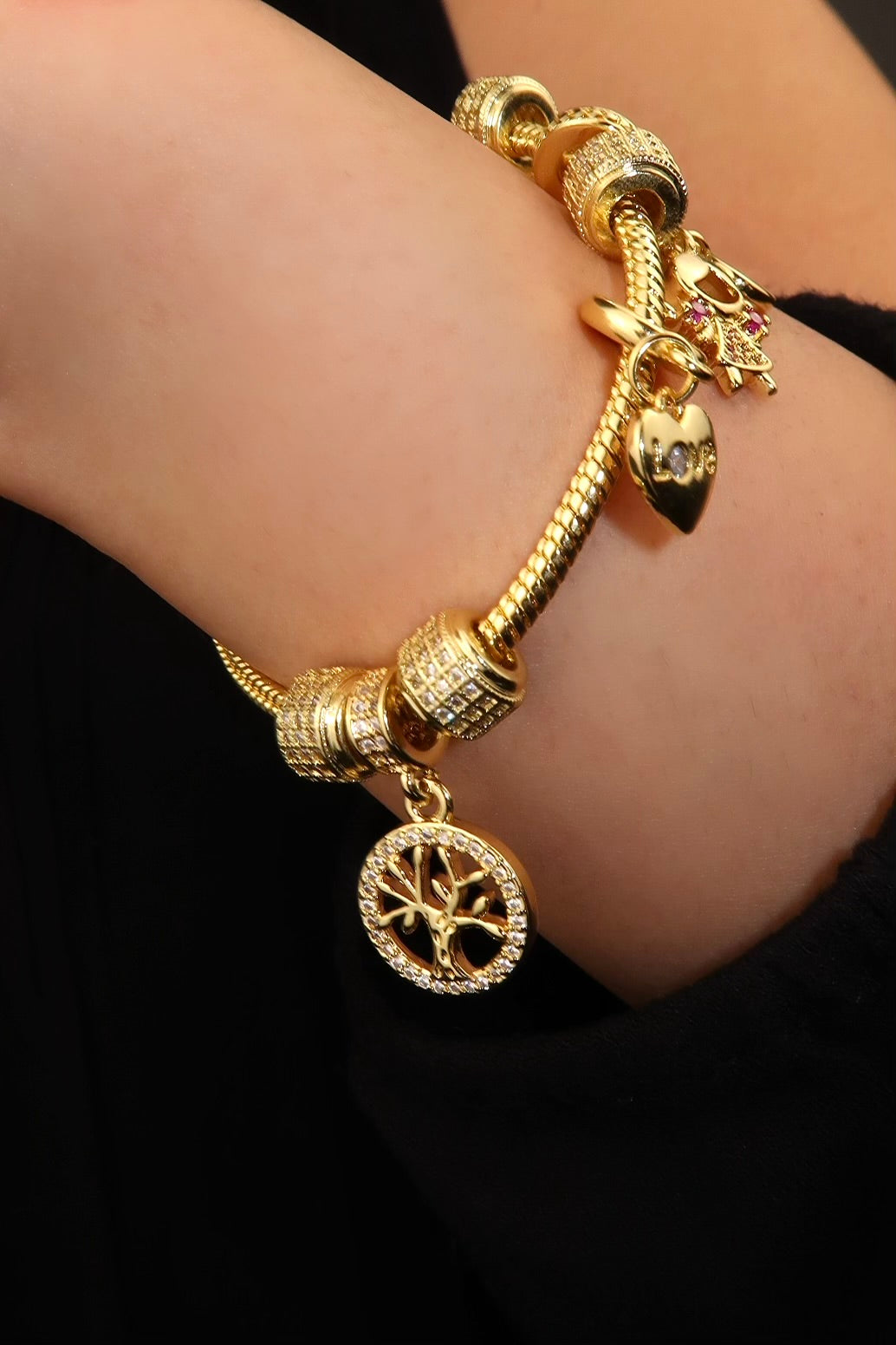 The Mother Gold Charm Bracelet