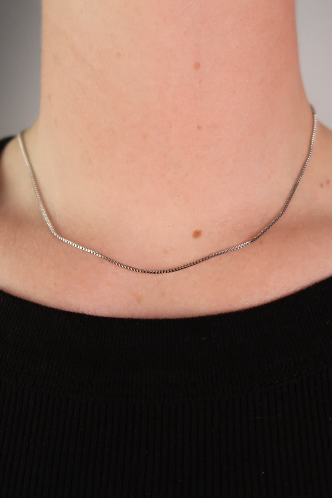 The Tiny Box Silver Chain