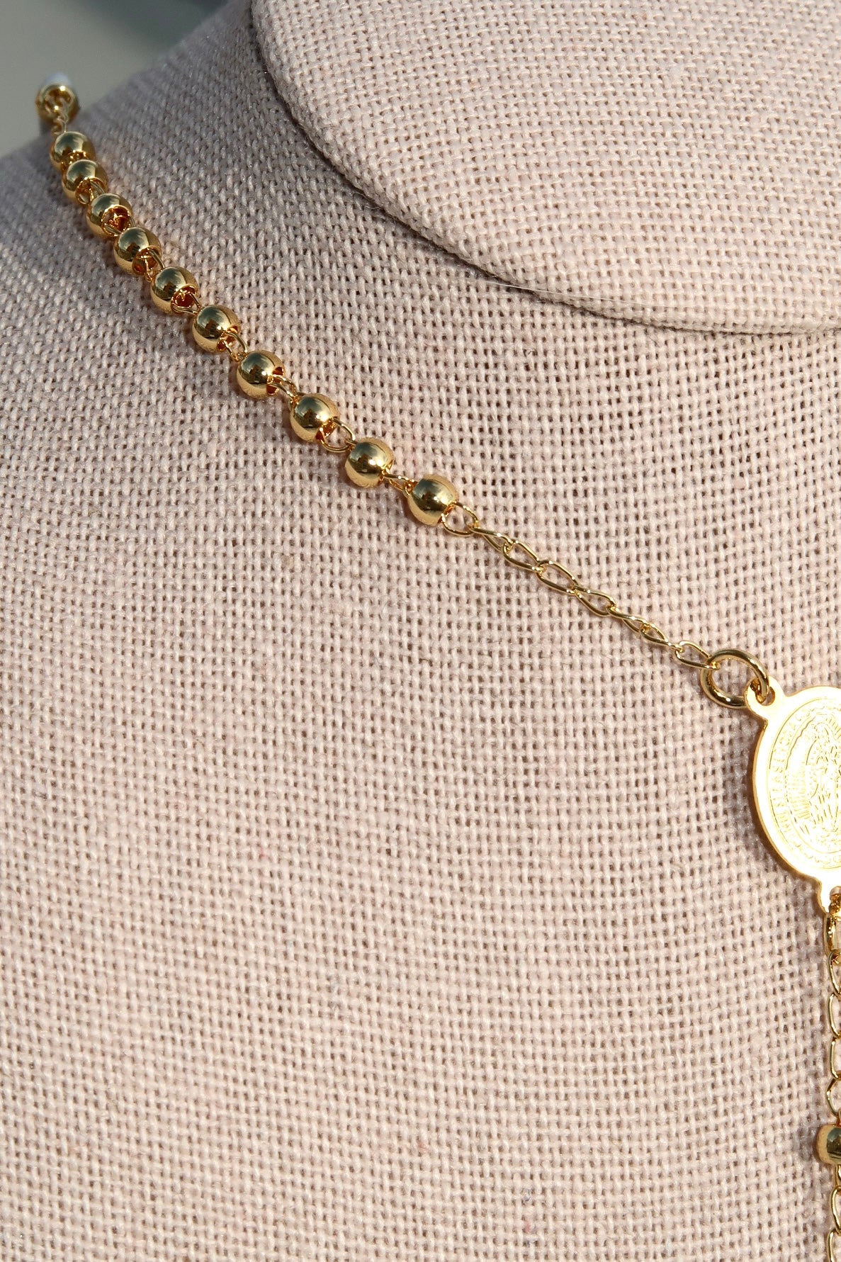 The Dainty Gold Rosary