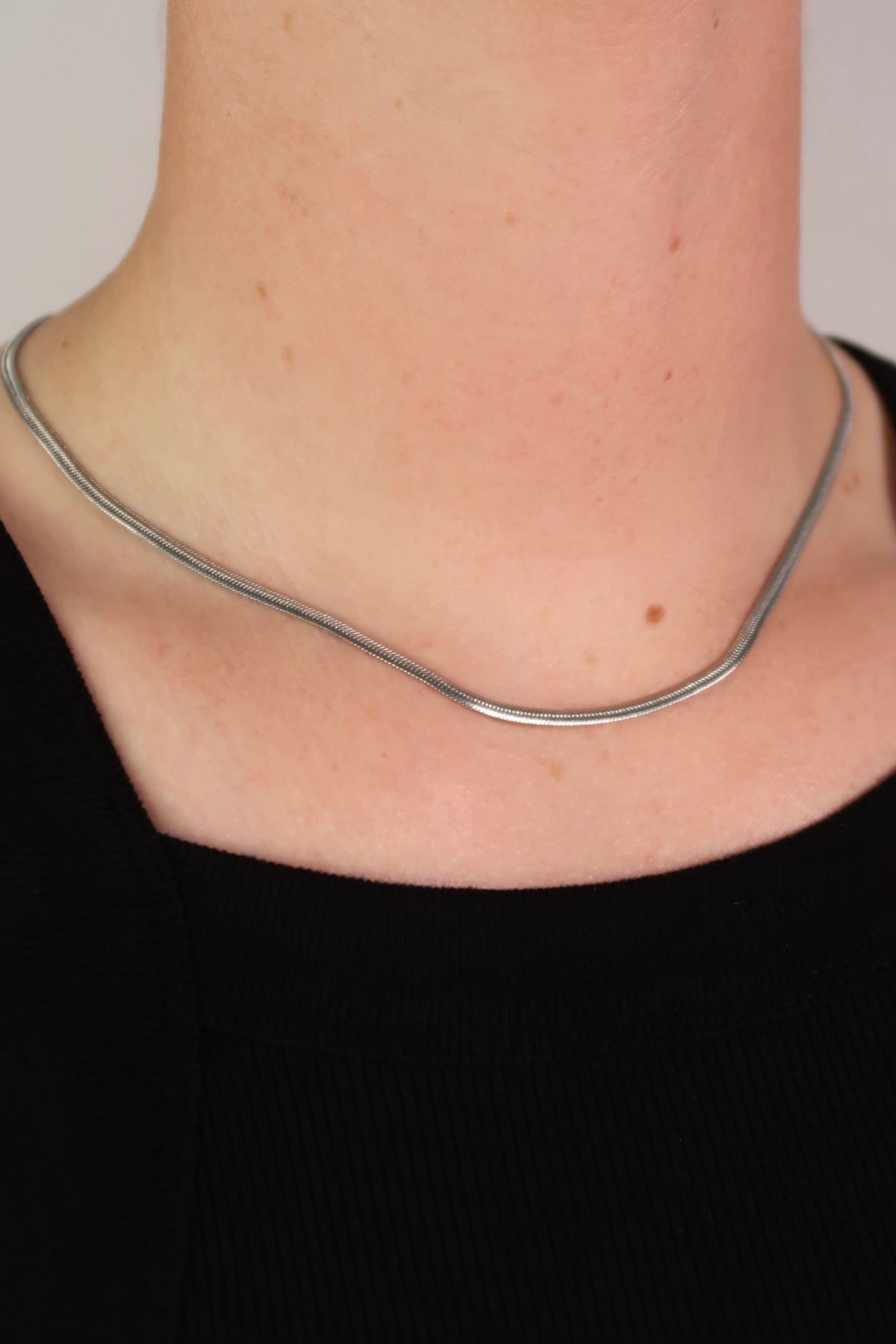 The Micro Snake Silver Chain