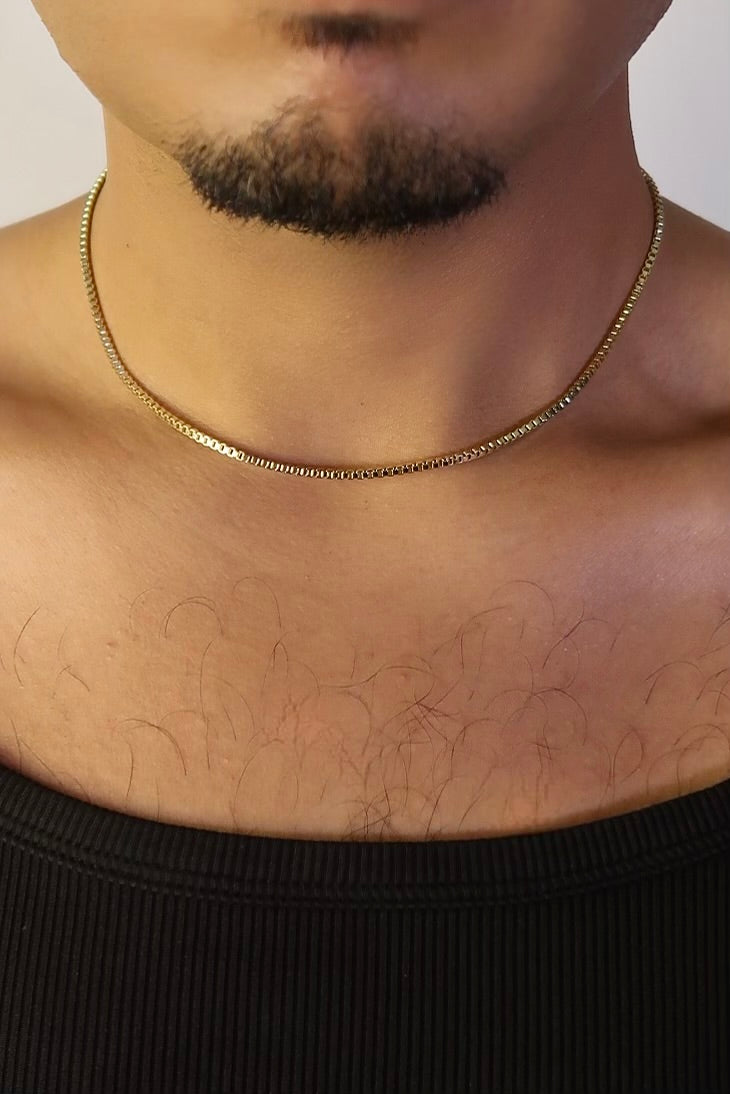 The Large Box Gold Chain