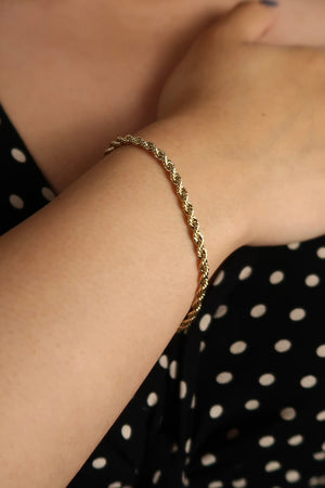 The Small Rope Gold Bracelet