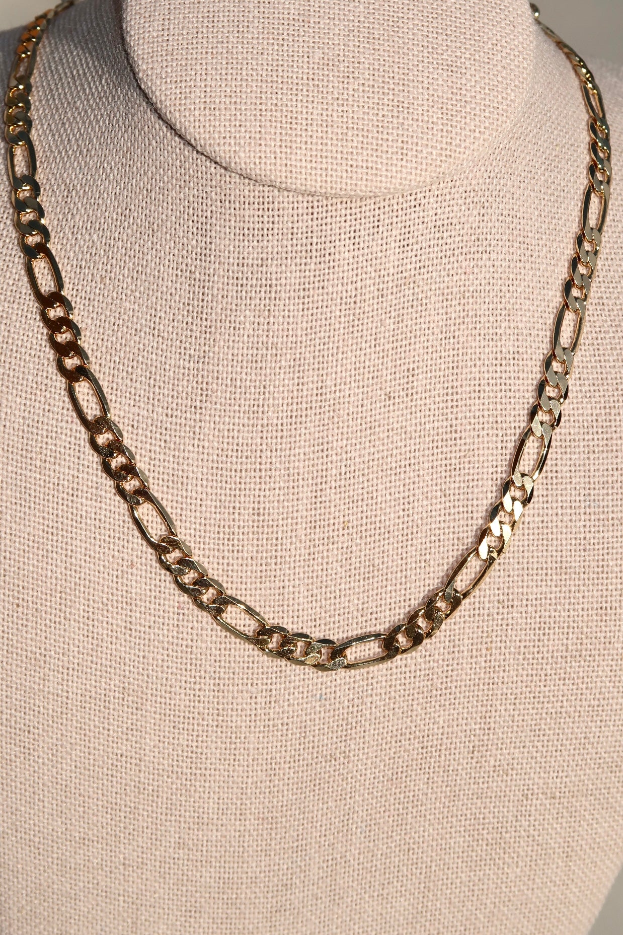 The Medium Figaro Gold Chain