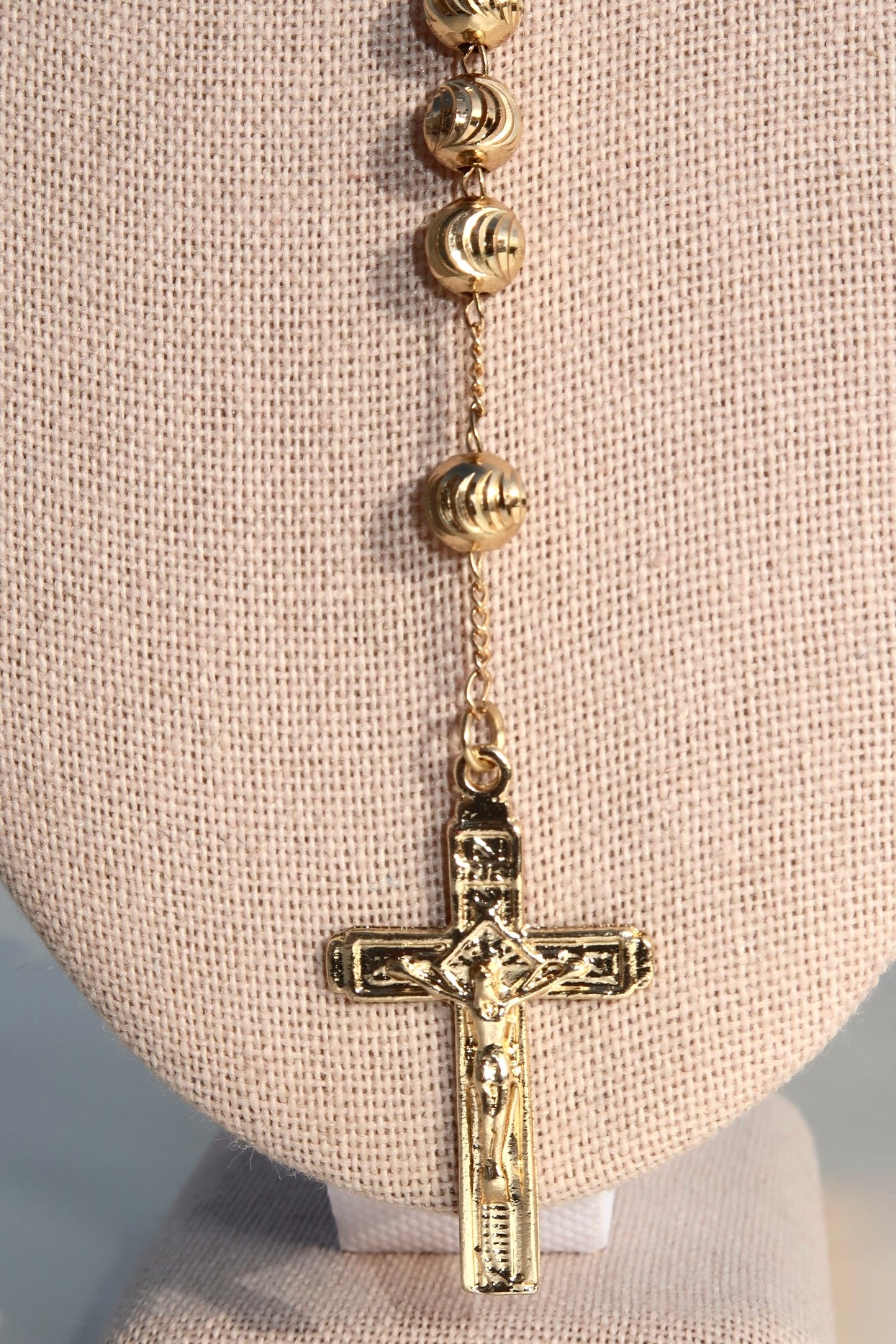 The Round Gold Rosary