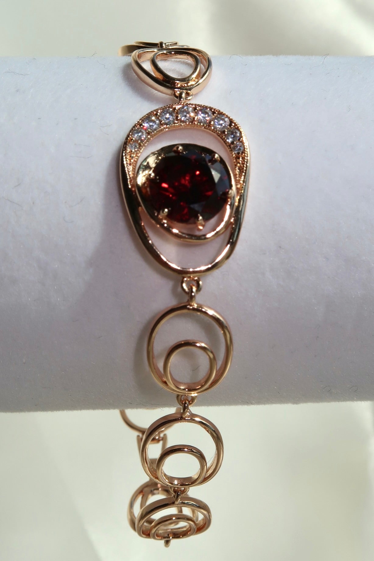 The Oval Stone Rose Gold Bracelet