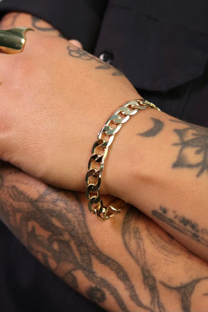 The Medium Cuban Gold Bracelet