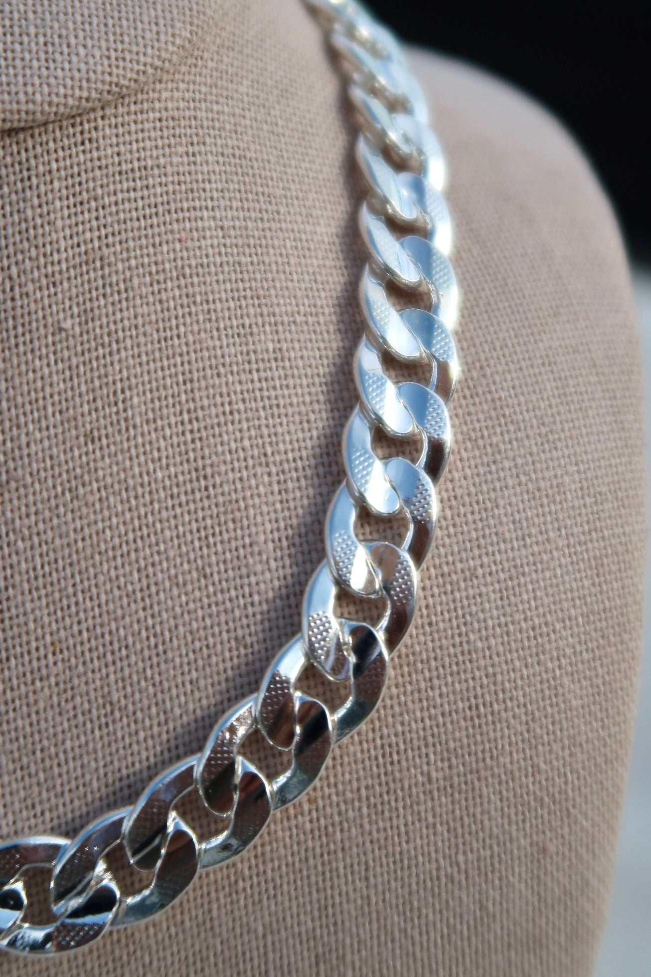 The Large Cuban Silver Chain