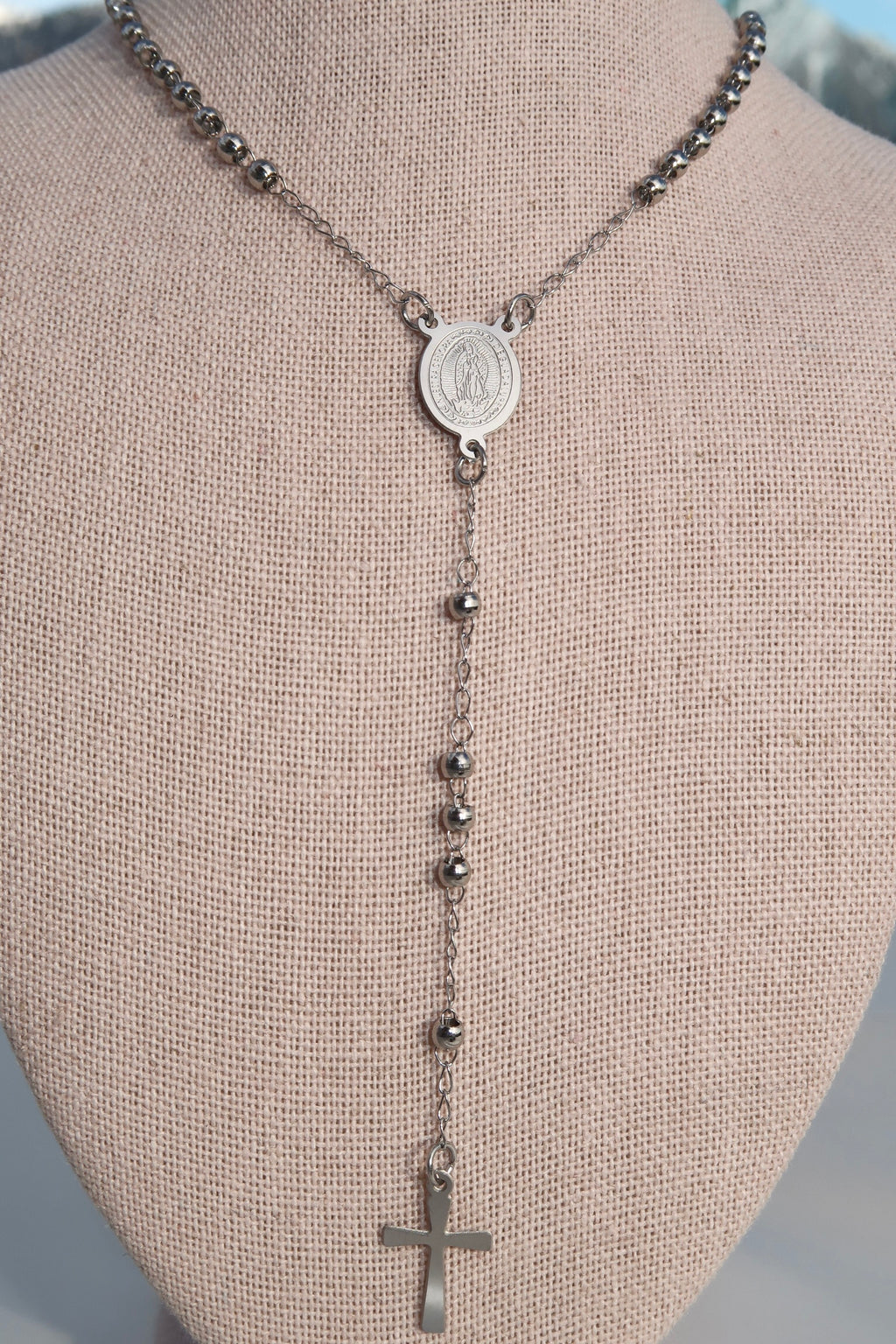 The Dainty Silver Rosary
