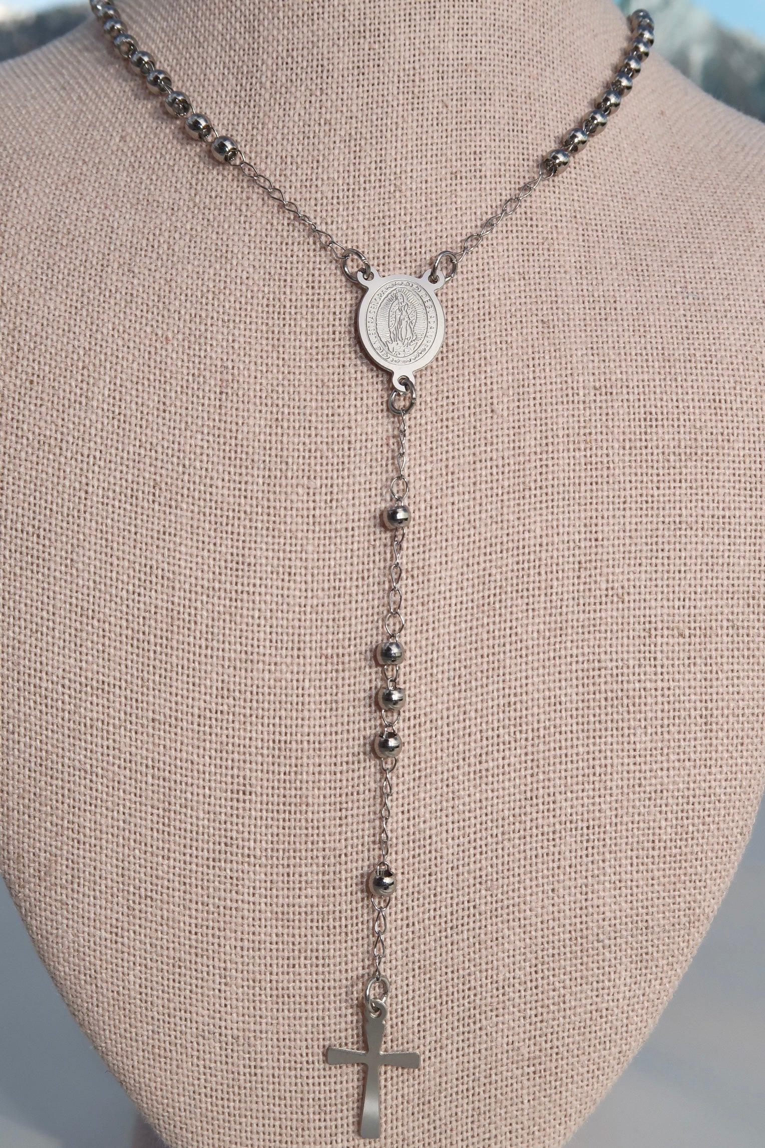 The Dainty Silver Rosary