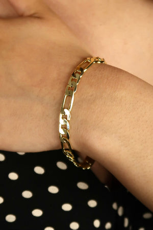 The Large Figaro Gold Bracelet