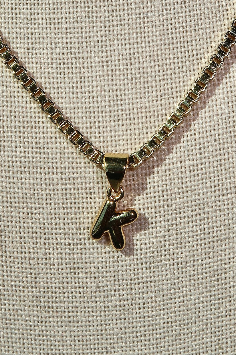 The Mini Gold Letter Charms