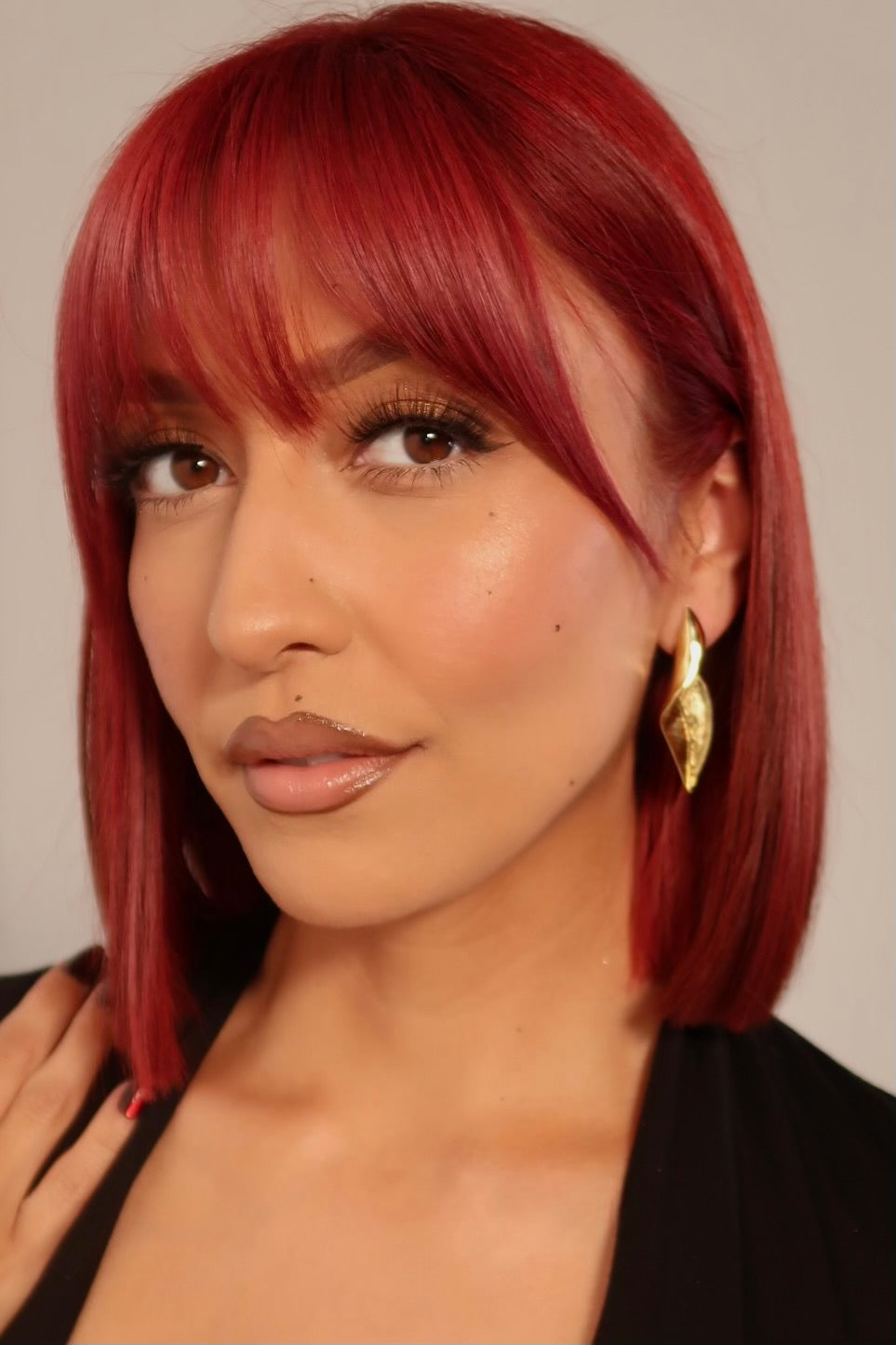 The Gold Feather Earrings