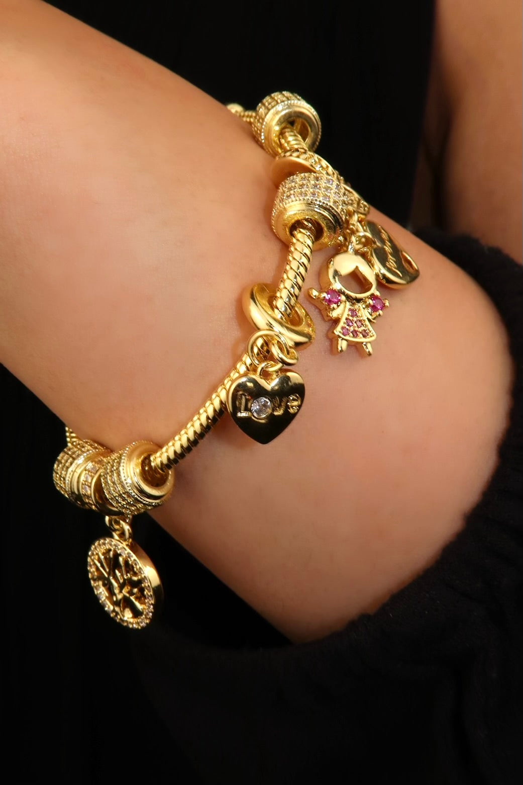 The Mother Gold Charm Bracelet