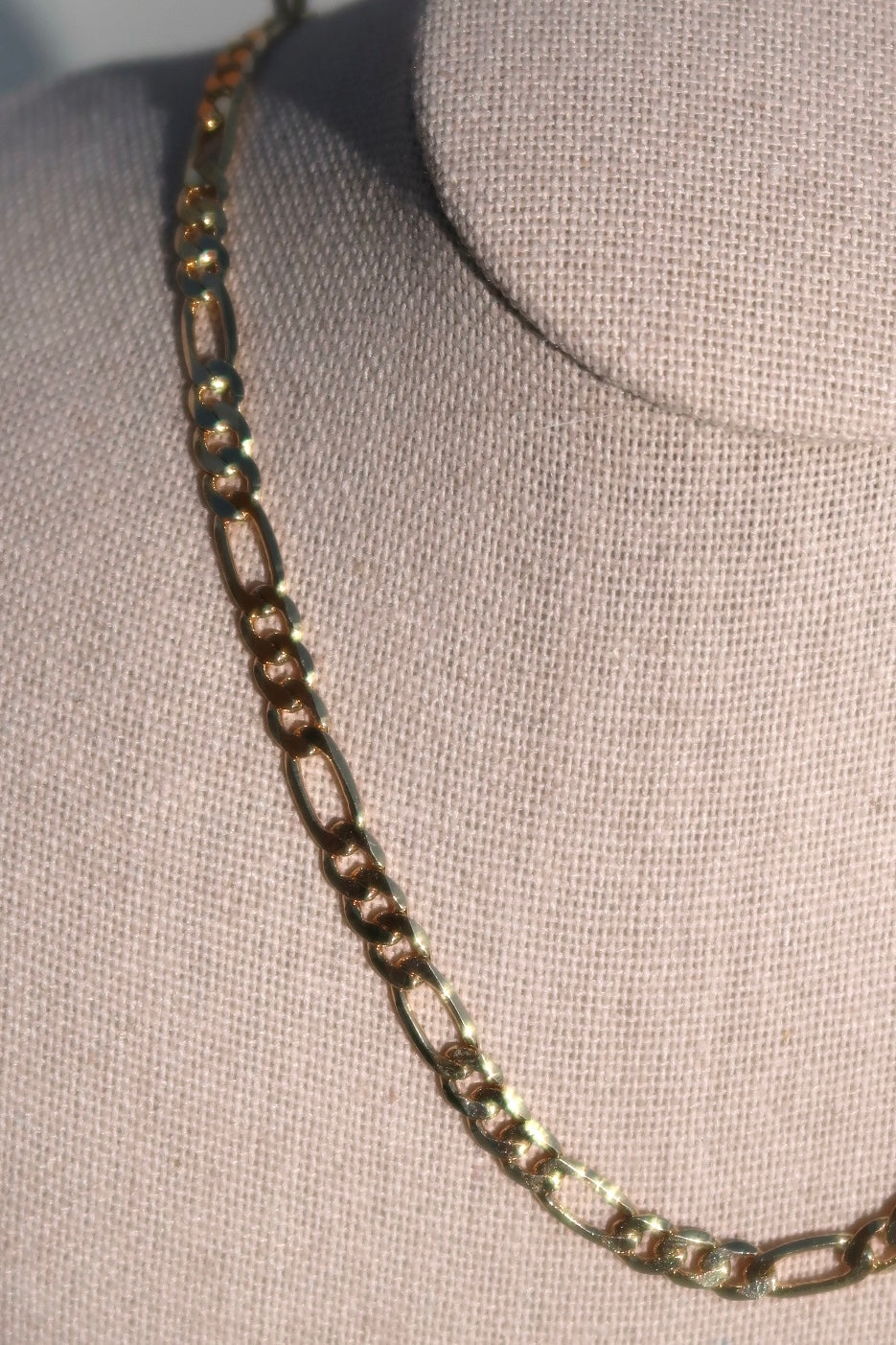 The Medium Figaro Gold Chain
