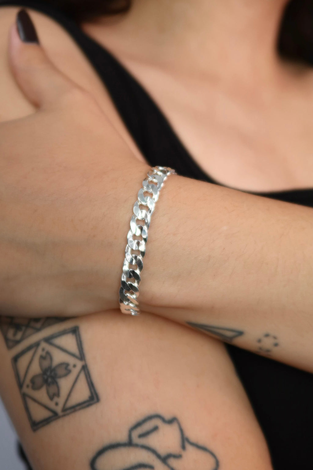 The Large Cuban Silver Bracelet