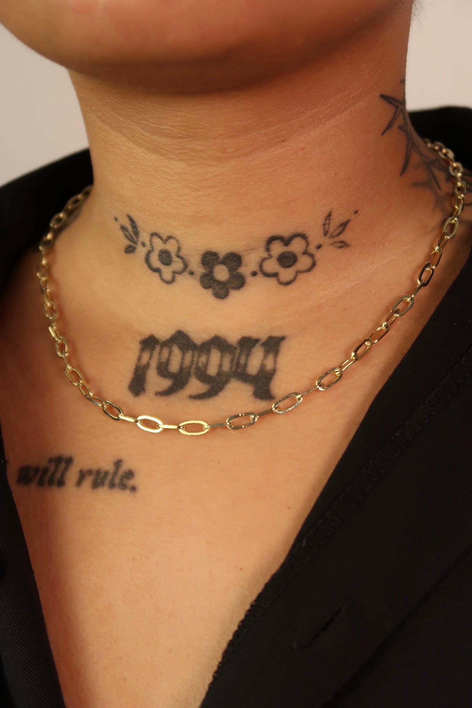 The Large Paper Clip Gold Chain