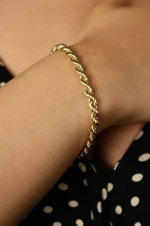 The Medium Rope Gold Bracelet