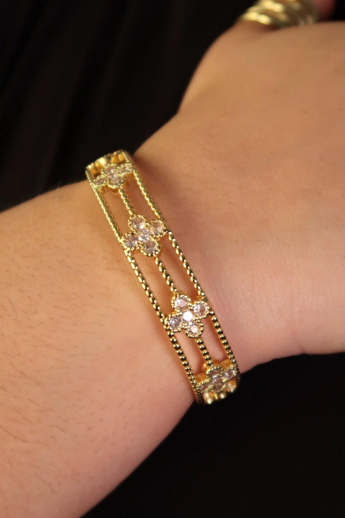 The Clover Gold Cuff